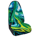 Blue And Green Acid Melt Print Waterproof Car Seat Cover