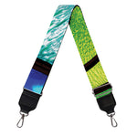 Blue And Green Stained Glass Print Bag Strap