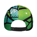 Blue And Green Stained Glass Print Baseball Cap