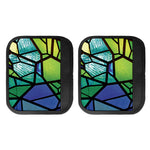 Blue And Green Stained Glass Print Handle Covers