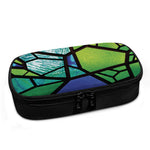 Blue And Green Stained Glass Print Insulin Cooler Travel Case
