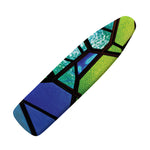 Blue And Green Stained Glass Print Ironing Board Cover