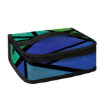 Blue And Green Stained Glass Print Small Lunch Bag