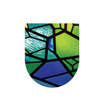 Blue And Green Stained Glass Print Toilet Lid Cover