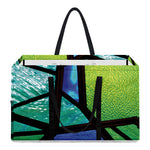 Blue And Green Stained Glass Print Utility Tote Bag