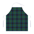 Blue And Green Tartan Pattern Print Adjustable Apron