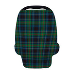Blue And Green Tartan Pattern Print Baby Seat Cover
