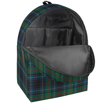 Blue And Green Tartan Pattern Print Backpack