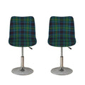 Blue And Green Tartan Pattern Print Bar Stool Covers