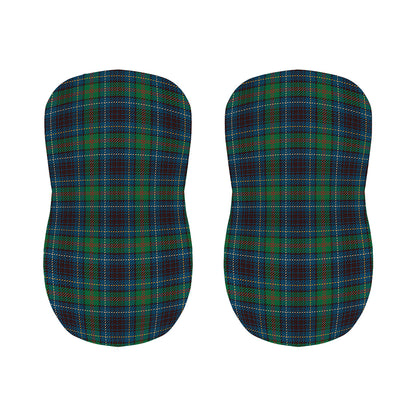 Blue And Green Tartan Pattern Print Bar Stool Covers