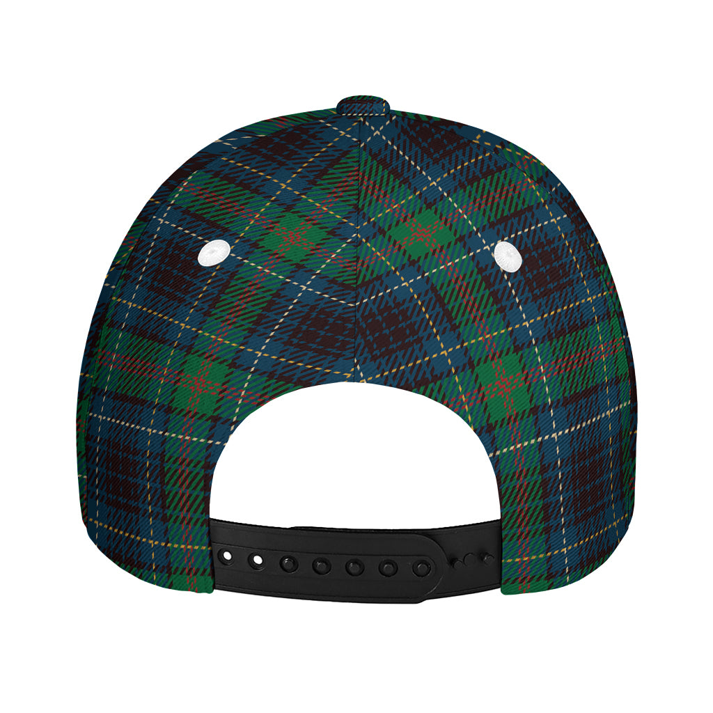 Blue And Green Tartan Pattern Print Baseball Cap