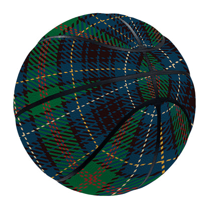 Blue And Green Tartan Pattern Print Basketball