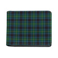 Blue And Green Tartan Pattern Print Bifold Wallet