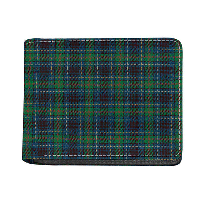 Blue And Green Tartan Pattern Print Bifold Wallet