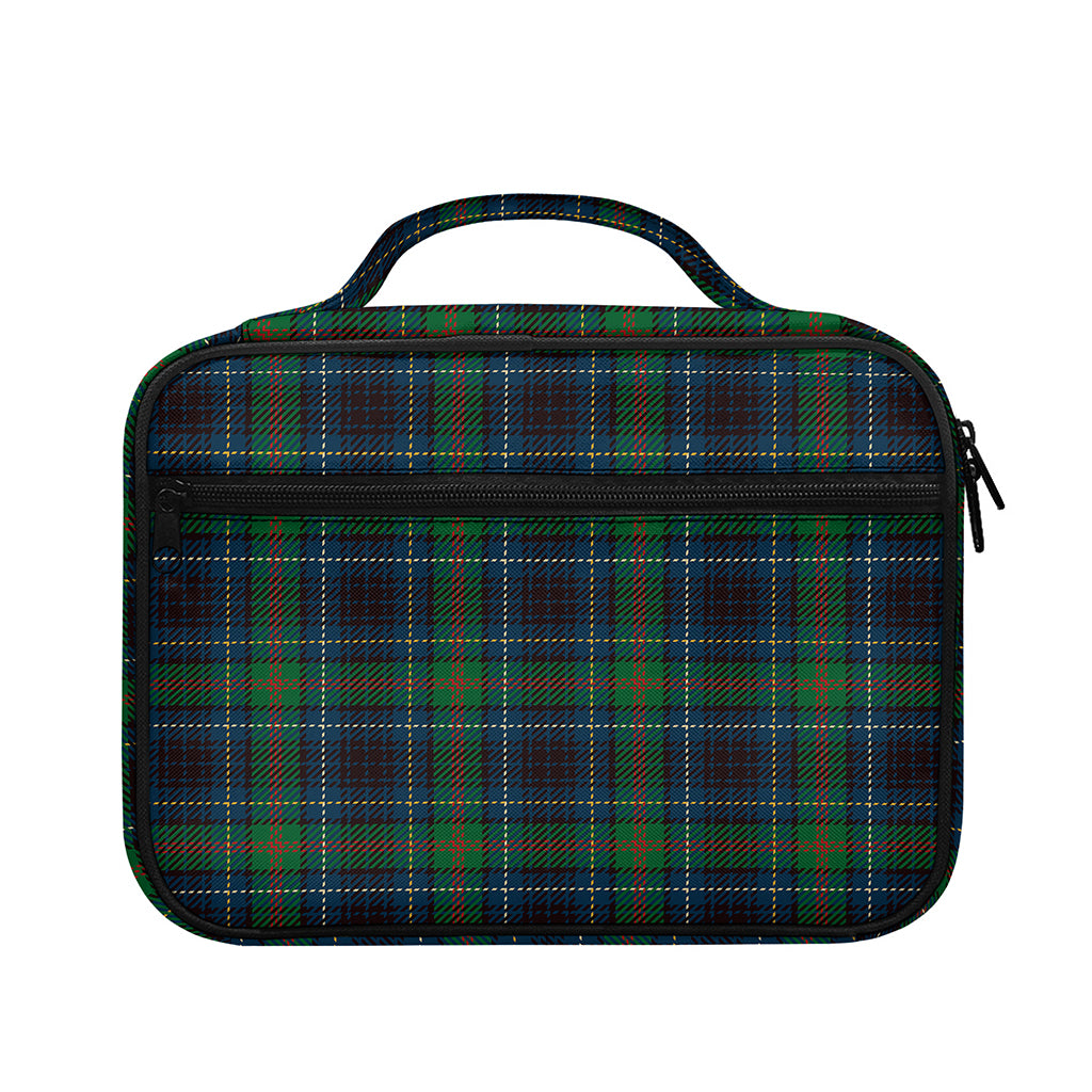 Blue And Green Tartan Pattern Print Briefcase Bible Bag