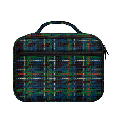 Blue And Green Tartan Pattern Print Briefcase Bible Bag