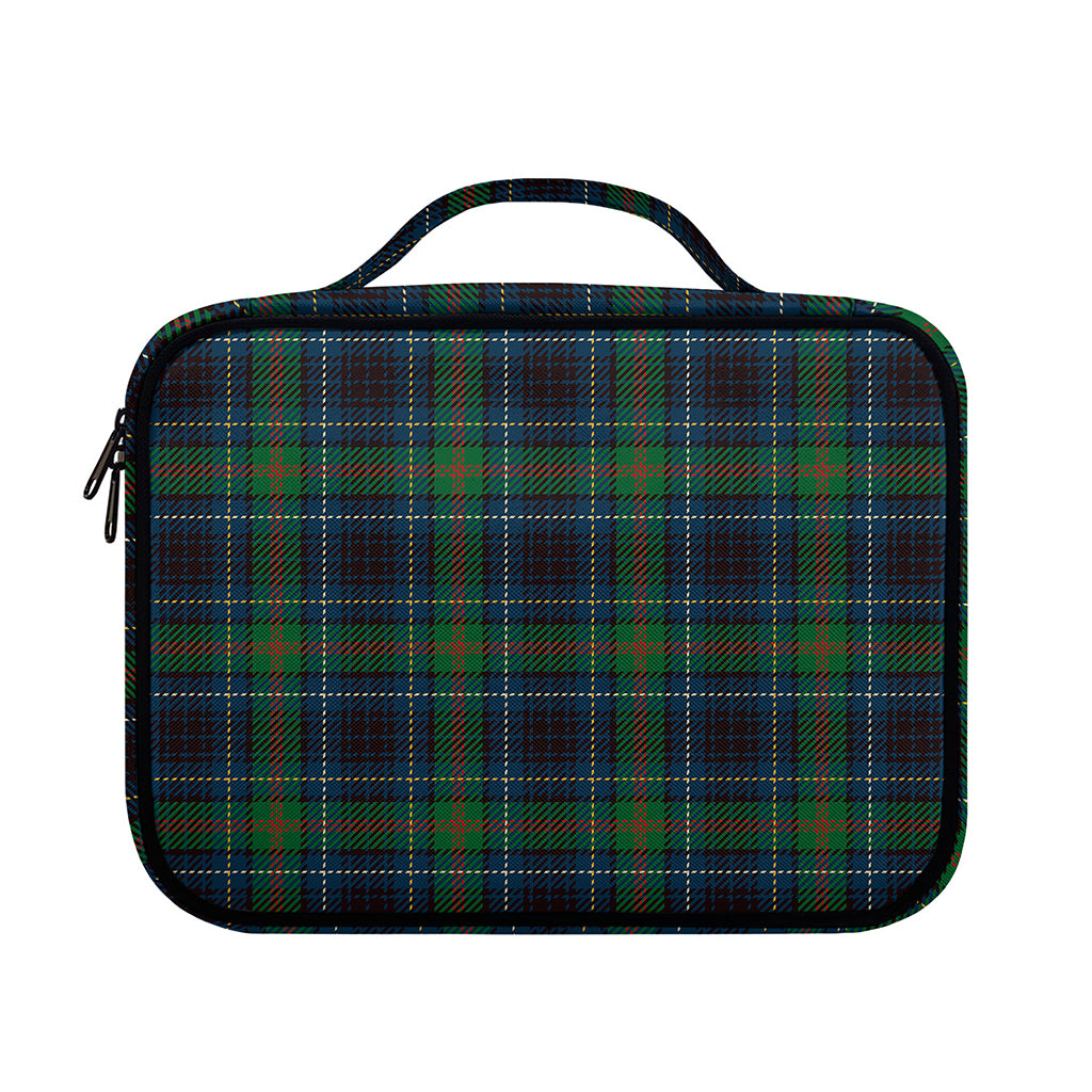 Blue And Green Tartan Pattern Print Briefcase Bible Bag
