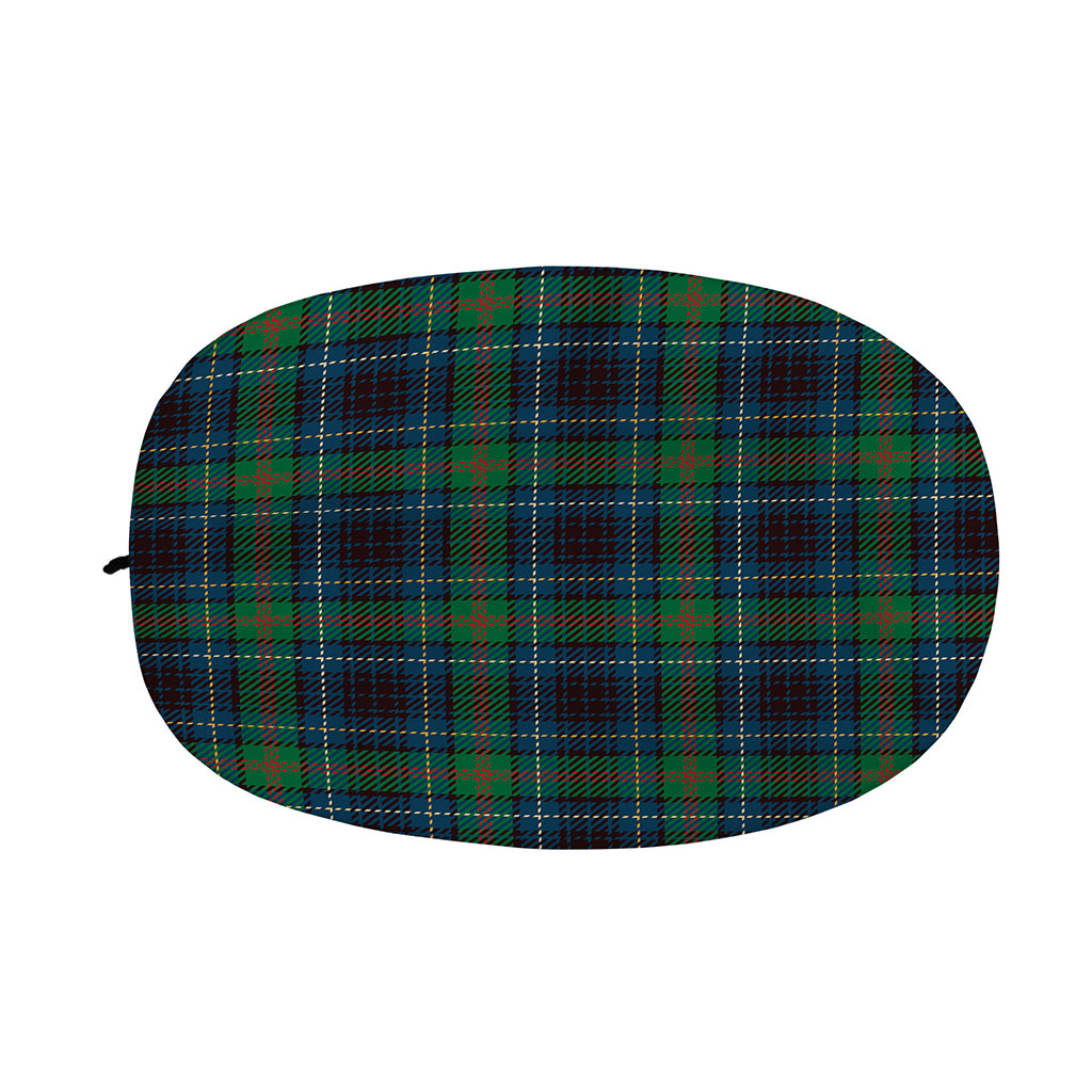 Blue And Green Tartan Pattern Print Car Side Mirror Covers