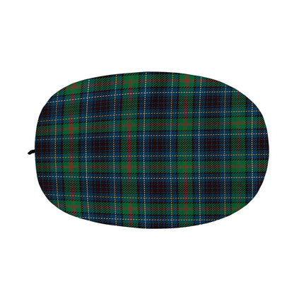 Blue And Green Tartan Pattern Print Car Side Mirror Covers