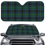 Blue And Green Tartan Pattern Print Car Windshield Sun Shade