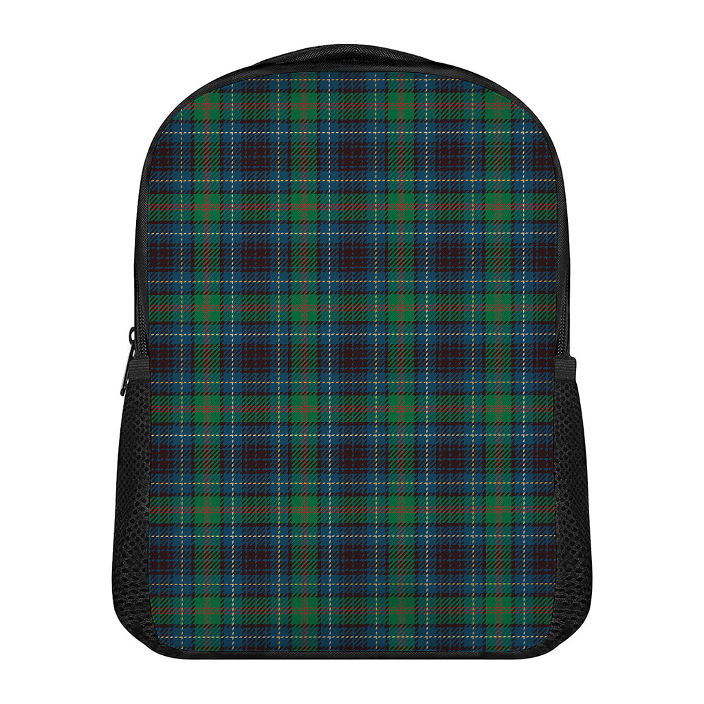 Blue And Green Tartan Pattern Print Casual Backpack