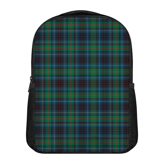 Blue And Green Tartan Pattern Print Casual Backpack