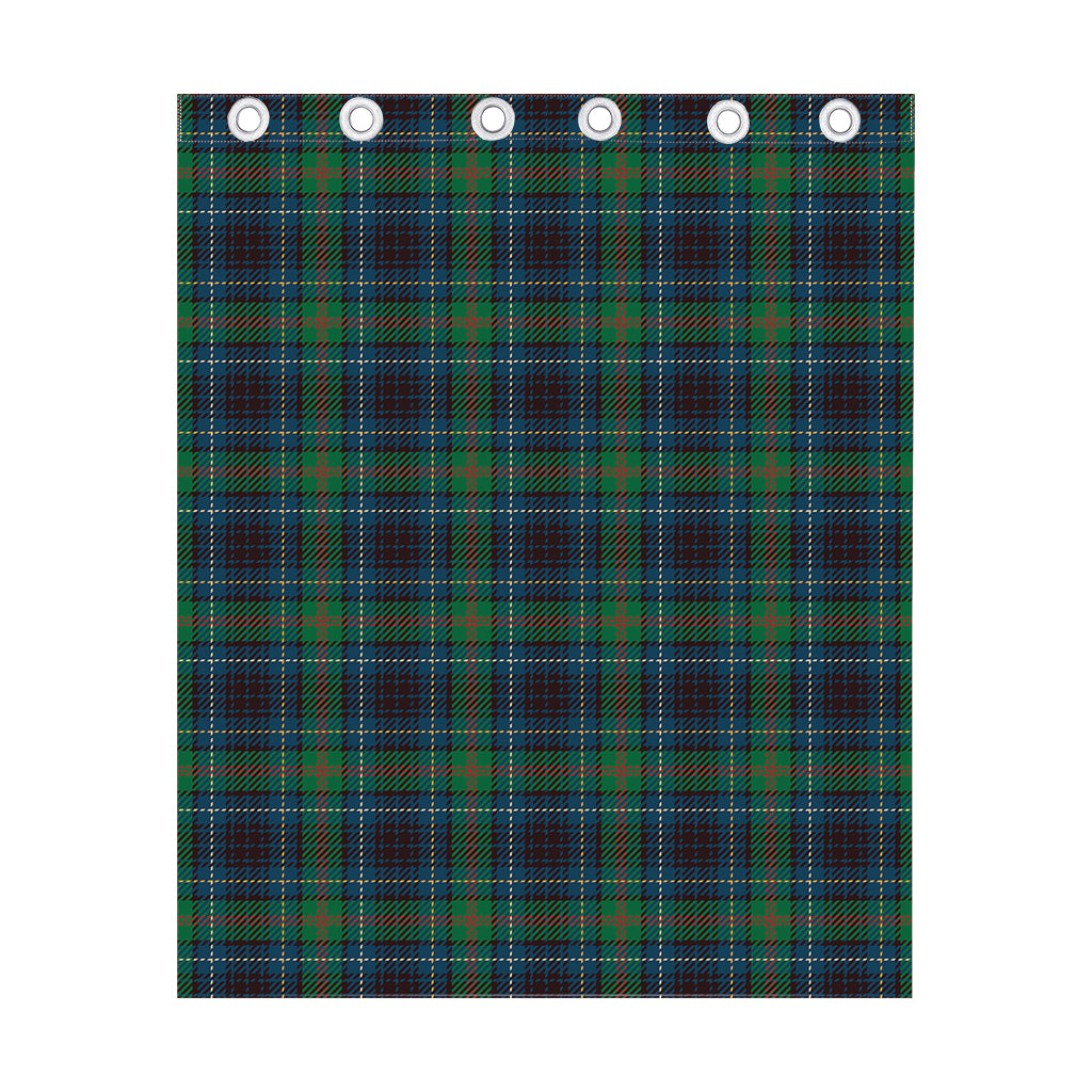 Blue And Green Tartan Pattern Print Curtain