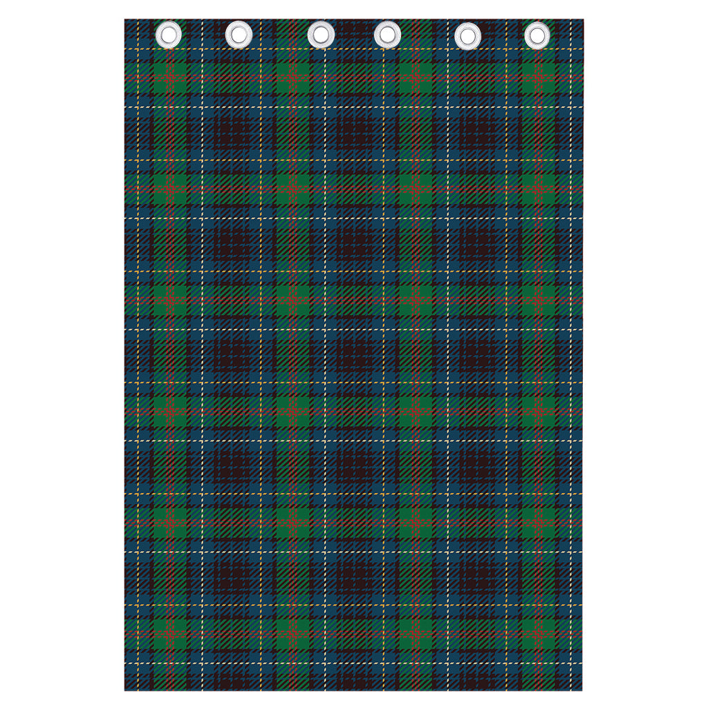 Blue And Green Tartan Pattern Print Curtain