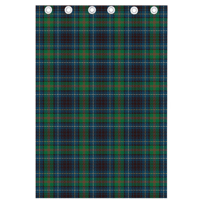 Blue And Green Tartan Pattern Print Curtain