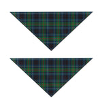 Blue And Green Tartan Pattern Print Dog Bandana