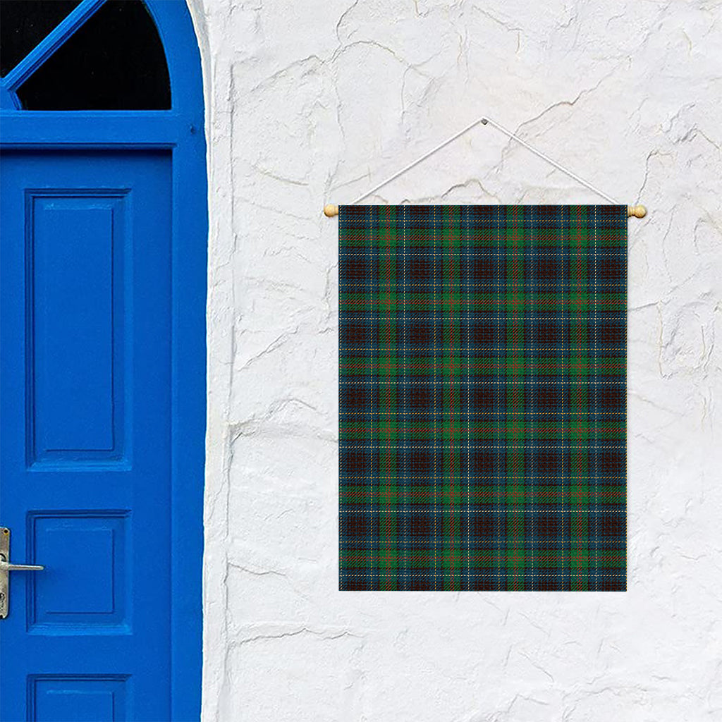 Blue And Green Tartan Pattern Print Garden Flag