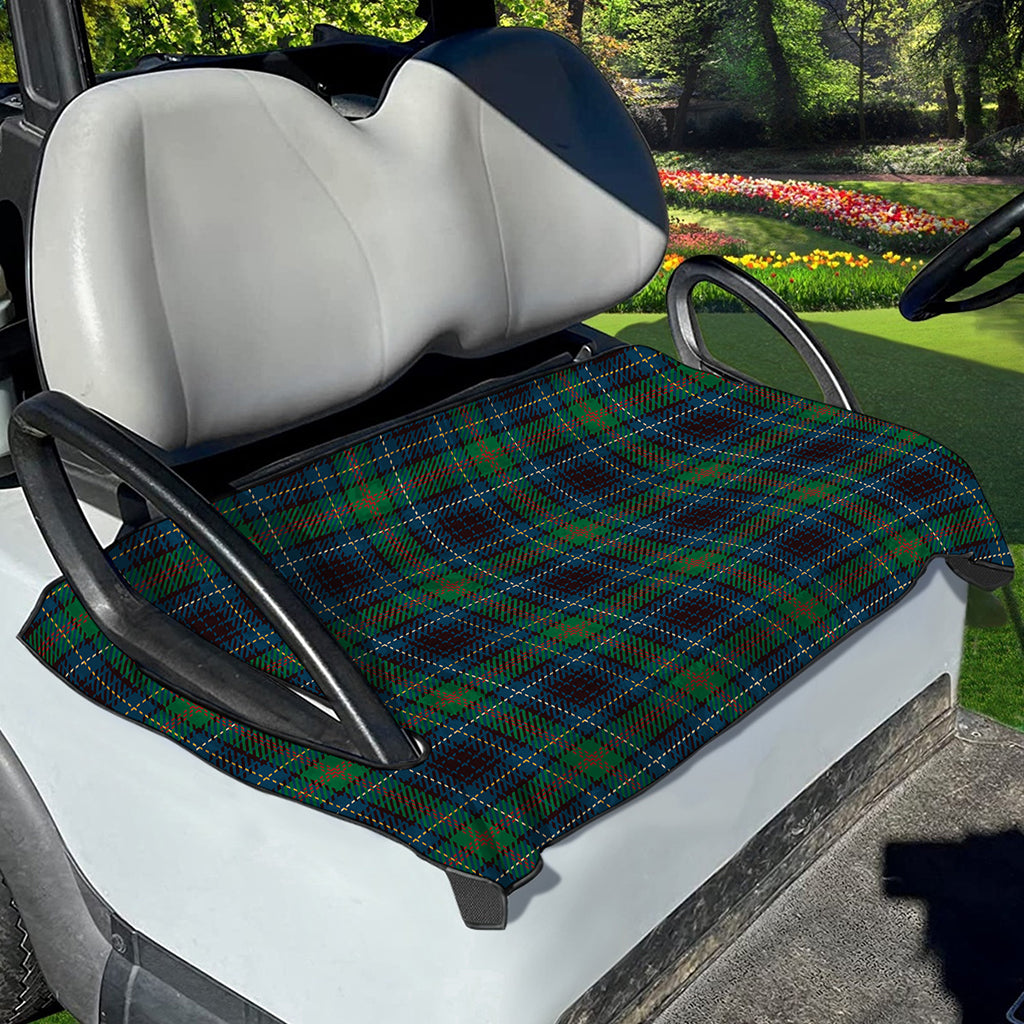 Blue And Green Tartan Pattern Print Golf Cart Seat Cover