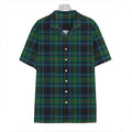 Blue And Green Tartan Pattern Print Hawaiian Shirt