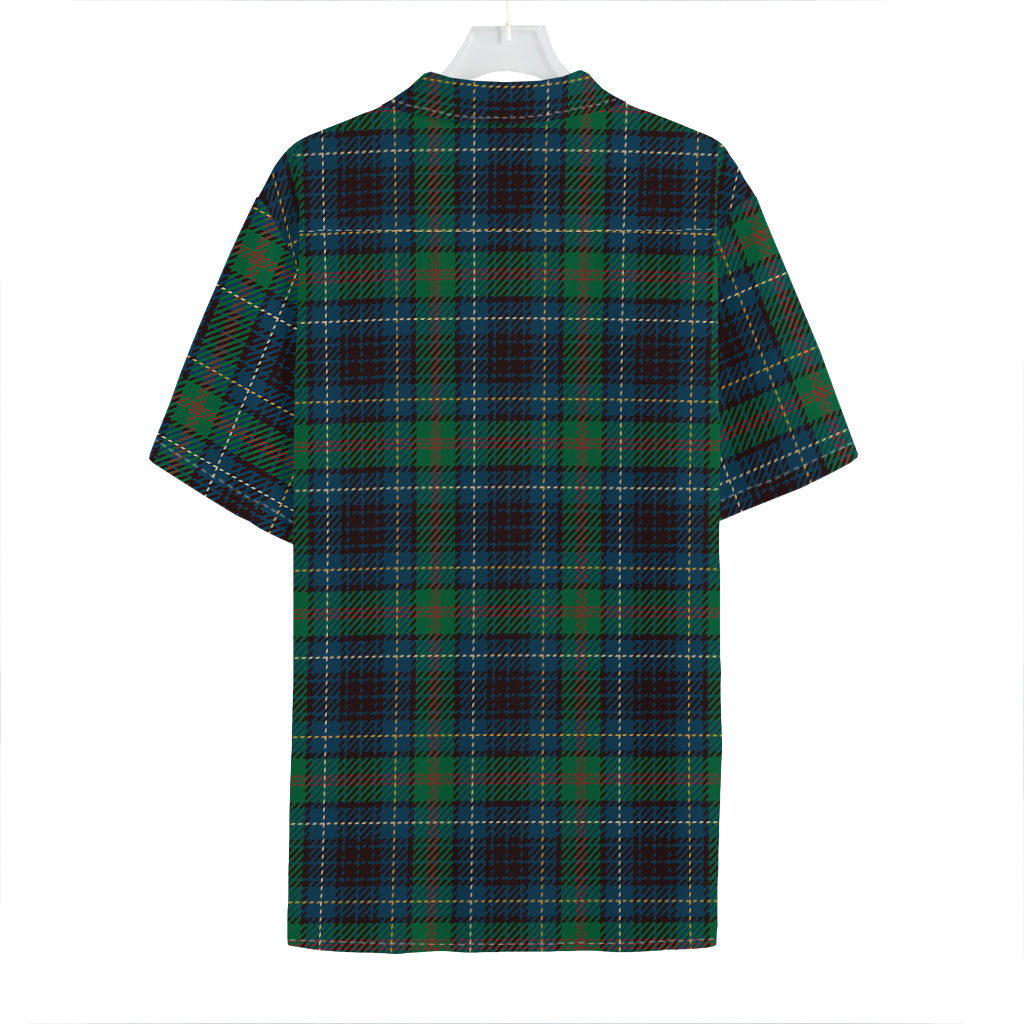 Blue And Green Tartan Pattern Print Hawaiian Shirt