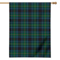 Blue And Green Tartan Pattern Print House Flag