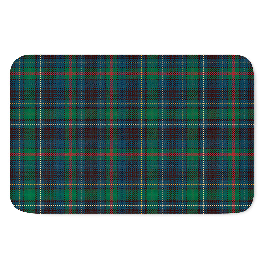 Blue And Green Tartan Pattern Print Indoor Door Mat
