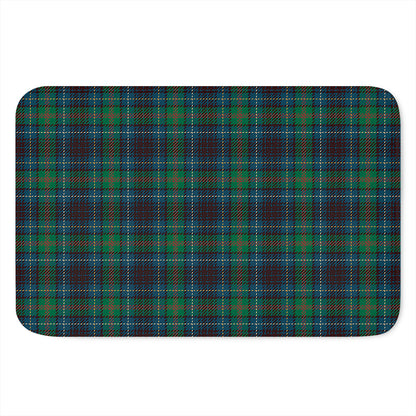 Blue And Green Tartan Pattern Print Indoor Door Mat