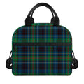 Blue And Green Tartan Pattern Print Insulated Lunch Bag