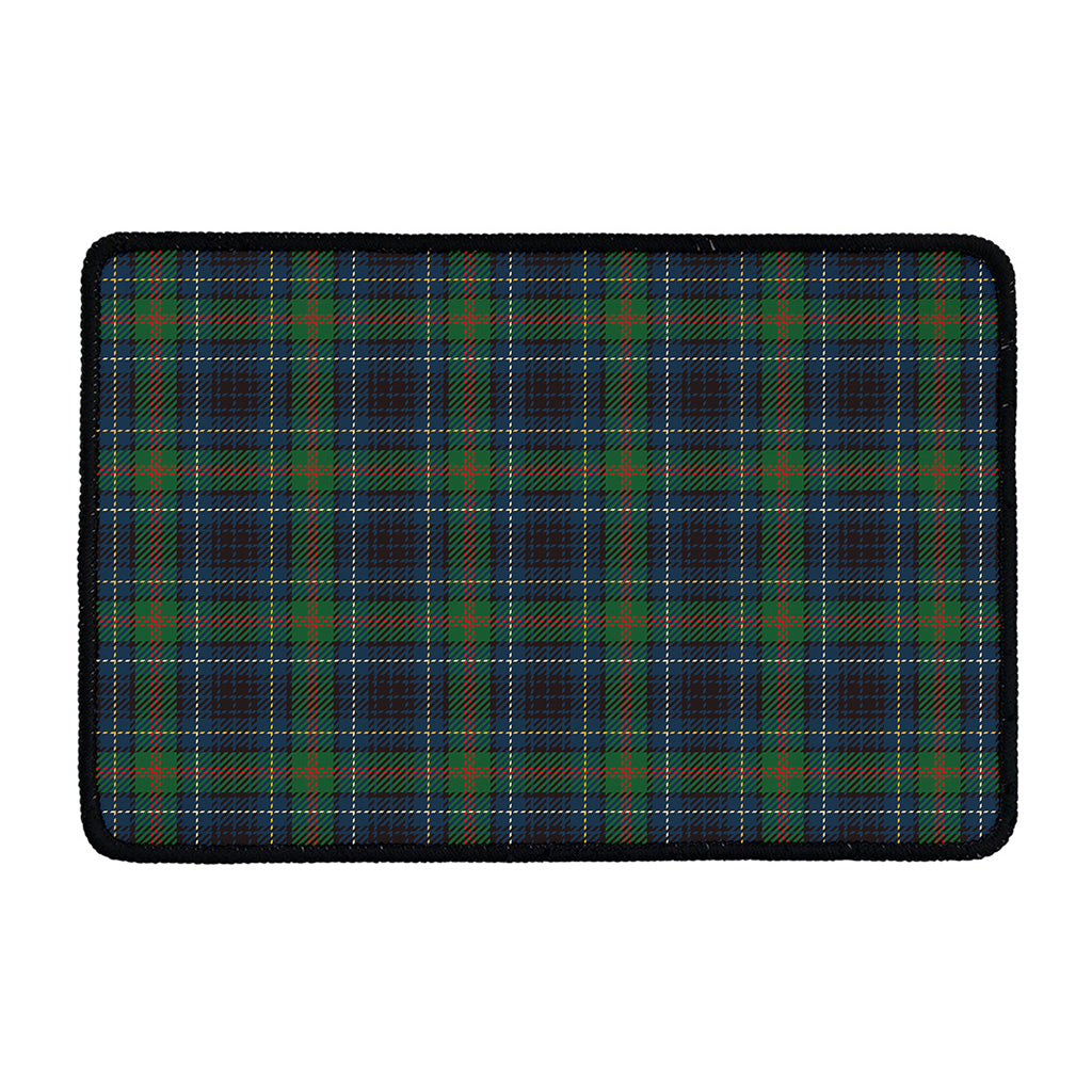 Blue And Green Tartan Pattern Print Kitchen Mat