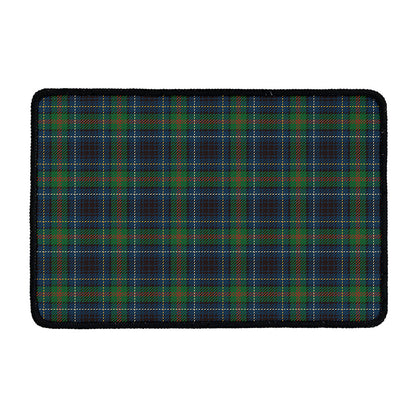 Blue And Green Tartan Pattern Print Kitchen Mat