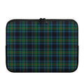 Blue And Green Tartan Pattern Print Laptop Sleeve
