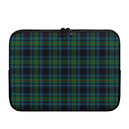 Blue And Green Tartan Pattern Print Laptop Sleeve