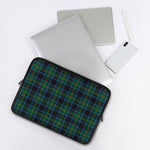 Blue And Green Tartan Pattern Print Laptop Sleeve