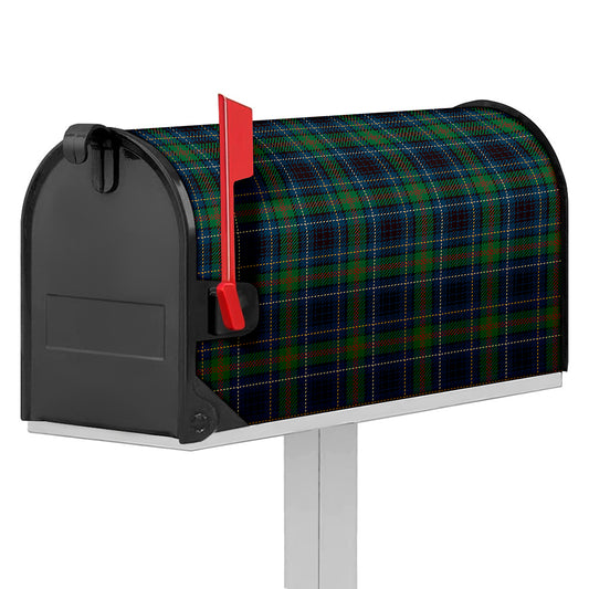 Blue And Green Tartan Pattern Print Mailbox Cover