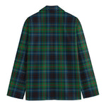Blue And Green Tartan Pattern Print Men's Blazer