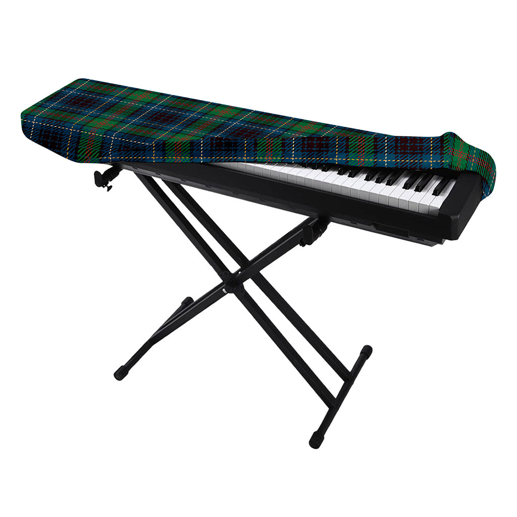 Blue And Green Tartan Pattern Print Piano Keyboard Cover