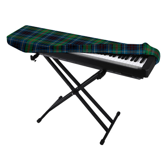 Blue And Green Tartan Pattern Print Piano Keyboard Cover