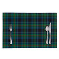 Blue And Green Tartan Pattern Print Placemat