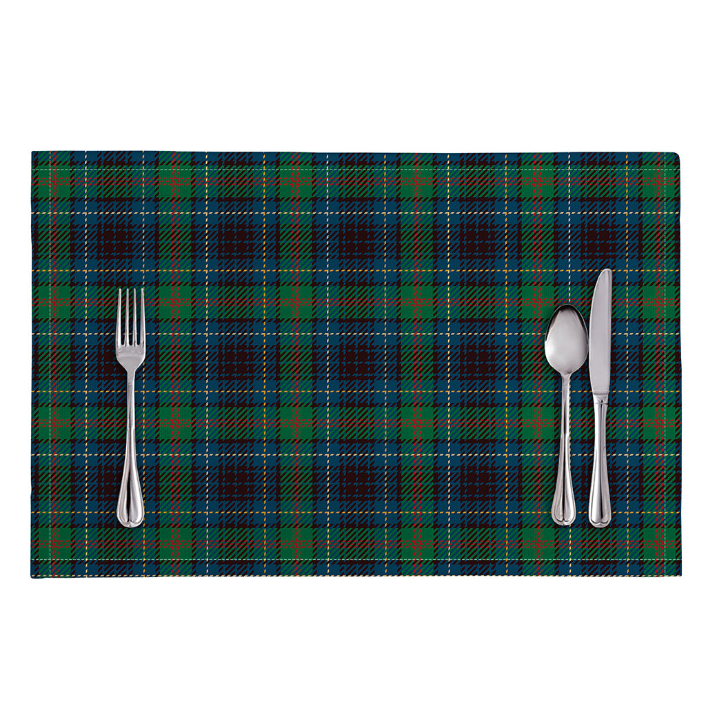 Blue And Green Tartan Pattern Print Placemat