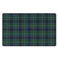 Blue And Green Tartan Pattern Print Polyester Doormat